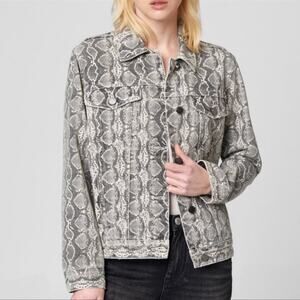 Blank NYC SNAKE ALONG DENIM TRUCKER JACKET LYOCELL